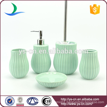 Popular printed color elegant ceramic bathroom accessories hot sale